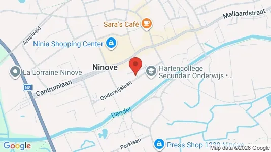 Apartments for rent i Ninove - kort over placeringen