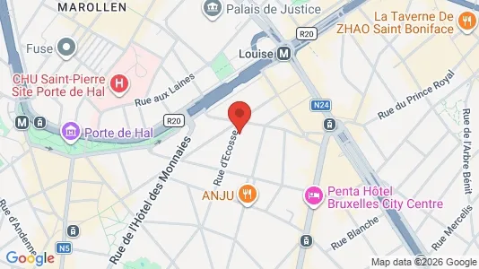 Apartments for rent i Brussels Sint-Gillis - kort over placeringen