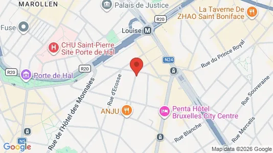 Apartments for rent i Brussels Sint-Gillis - kort over placeringen