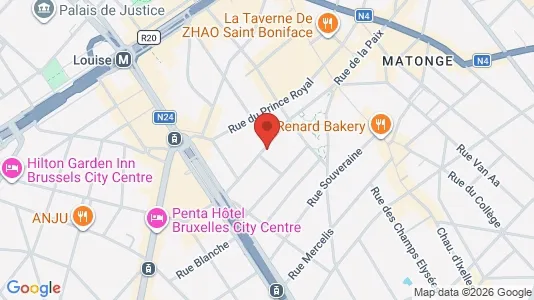 Apartments for rent i Brussels Elsene - kort over placeringen