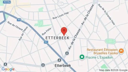 Apartments for rent i Brussels Etterbeek - kort over placeringen