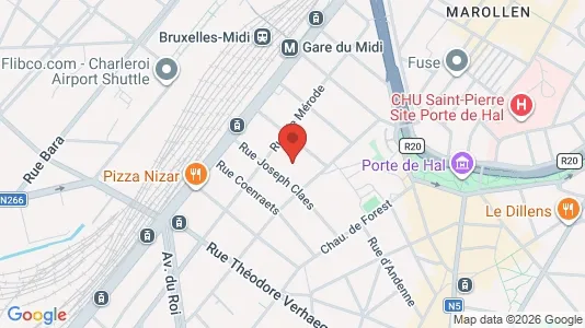 Apartments for rent i Brussels Sint-Gillis - kort over placeringen
