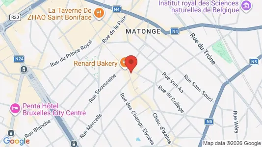 Apartments for rent i Brussels Elsene - kort over placeringen