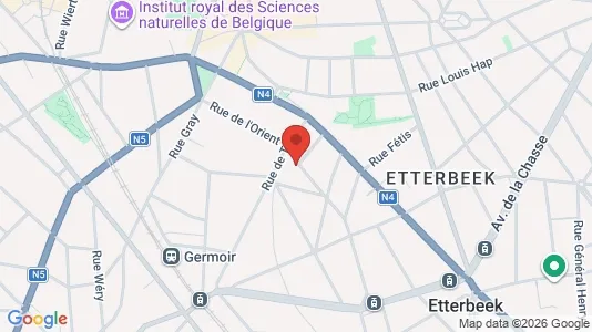 Apartments for rent i Brussels Etterbeek - kort over placeringen