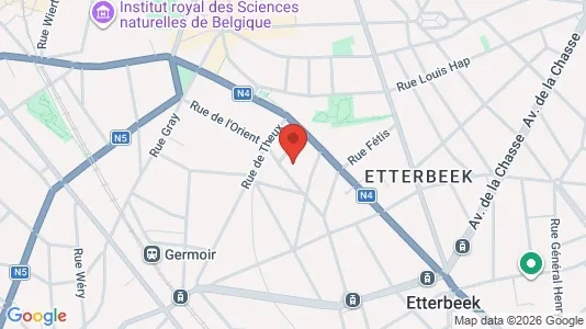 Apartments for rent i Brussels Etterbeek - kort over placeringen