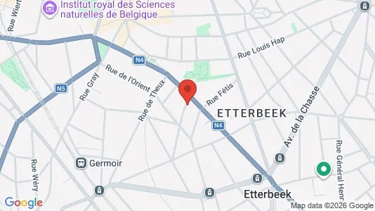 Apartments for rent i Brussels Etterbeek - kort over placeringen