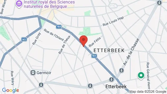 Apartments for rent i Brussels Etterbeek - kort over placeringen