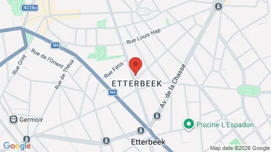 Apartments for rent i Brussels Etterbeek - kort over placeringen