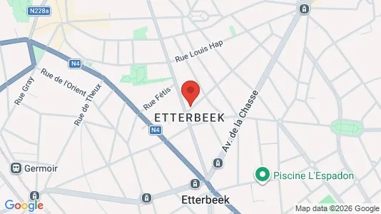 Apartments for rent i Brussels Etterbeek - kort over placeringen