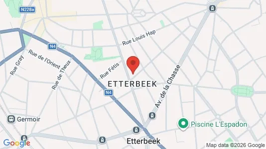 Apartments for rent i Brussels Etterbeek - kort over placeringen