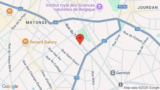 Apartments for rent i Brussels Elsene - kort over placeringen