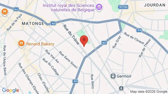 Apartments for rent i Brussels Elsene - kort over placeringen
