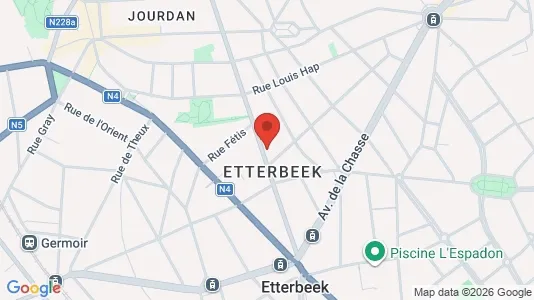 Apartments for rent i Brussels Etterbeek - kort over placeringen