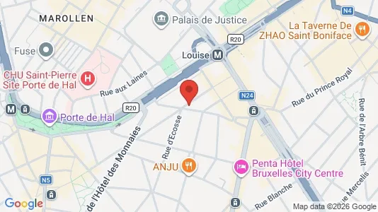 Apartments for rent i Brussels Sint-Gillis - kort over placeringen