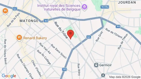 Apartments for rent i Brussels Elsene - kort over placeringen