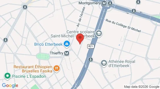 Apartments for rent i Brussels Etterbeek - kort over placeringen
