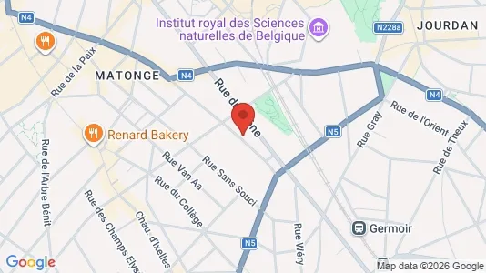 Apartments for rent i Brussels Elsene - kort over placeringen