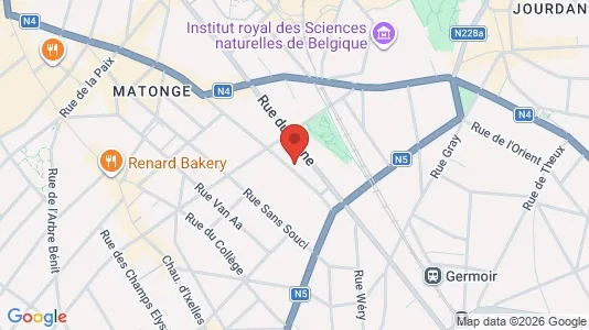 Apartments for rent i Brussels Elsene - kort over placeringen