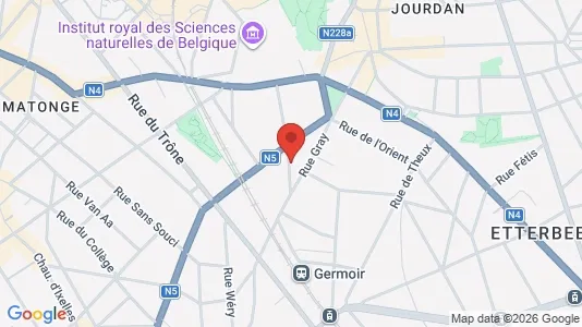 Apartments for rent i Brussels Elsene - kort over placeringen