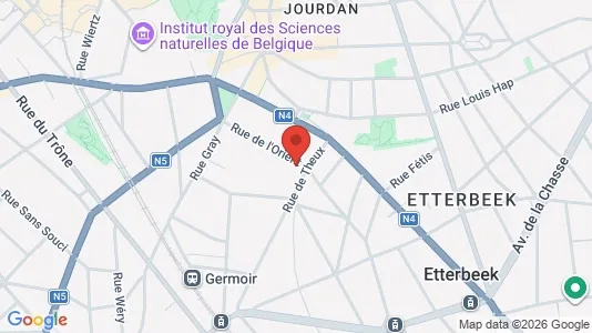 Apartments for rent i Brussels Etterbeek - kort over placeringen