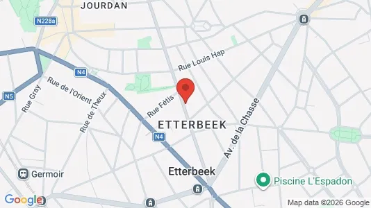 Apartments for rent i Brussels Etterbeek - kort over placeringen