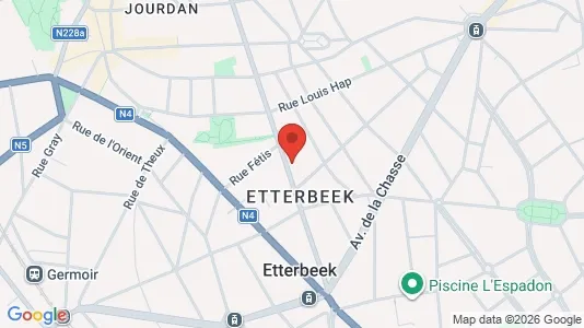 Apartments for rent i Brussels Etterbeek - kort over placeringen