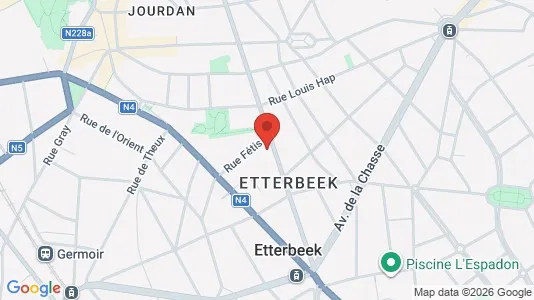 Apartments for rent i Brussels Etterbeek - kort over placeringen