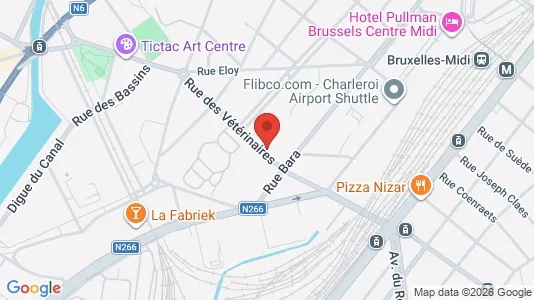 Apartments for rent i Brussels Anderlecht - kort over placeringen
