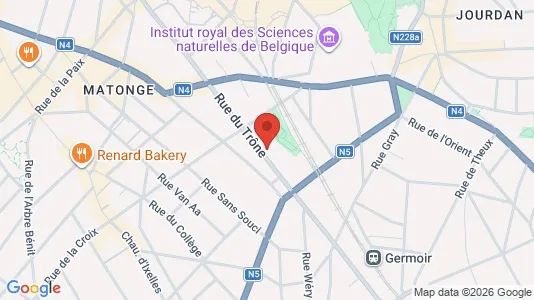 Apartments for rent i Brussels Elsene - kort over placeringen