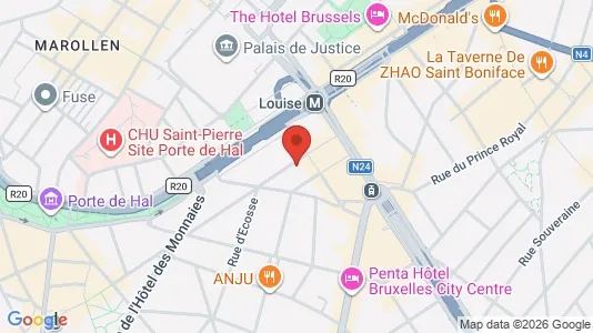 Apartments for rent i Brussels Sint-Gillis - kort over placeringen