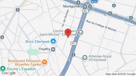 Apartments for rent i Brussels Etterbeek - kort over placeringen