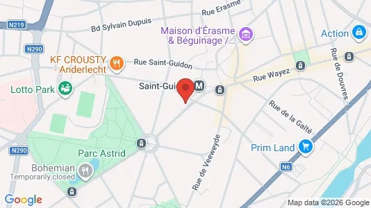 Apartments for rent i Brussels Anderlecht - kort over placeringen