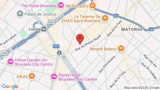 Apartments for rent i Brussels Elsene - kort over placeringen