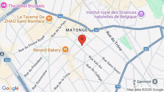 Apartments for rent i Brussels Elsene - kort over placeringen