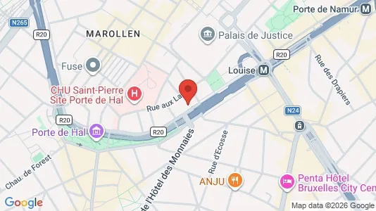 Apartments for rent i Stad Brussel - kort over placeringen