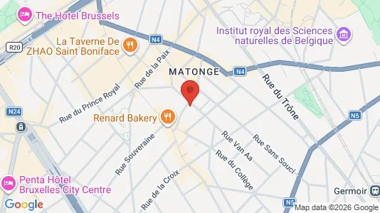 Apartments for rent i Brussels Elsene - kort over placeringen