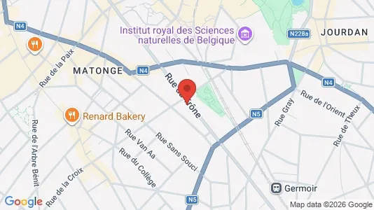 Apartments for rent i Brussels Elsene - kort over placeringen