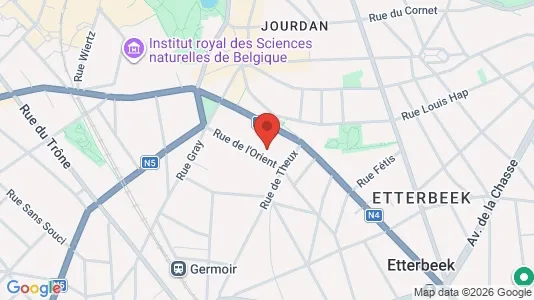 Apartments for rent i Brussels Etterbeek - kort over placeringen