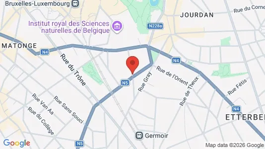 Apartments for rent i Brussels Elsene - kort over placeringen
