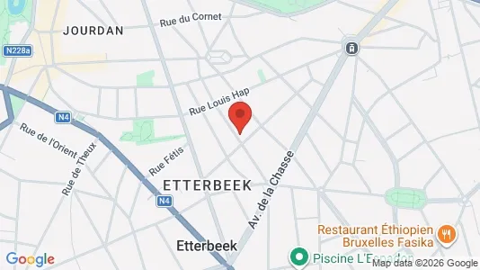 Apartments for rent i Brussels Etterbeek - kort over placeringen