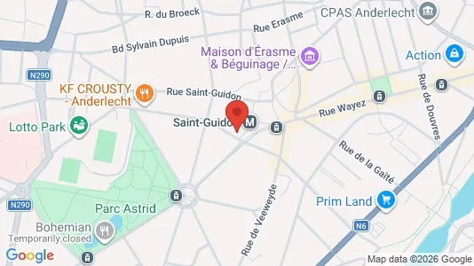 Apartments for rent i Brussels Anderlecht - kort over placeringen
