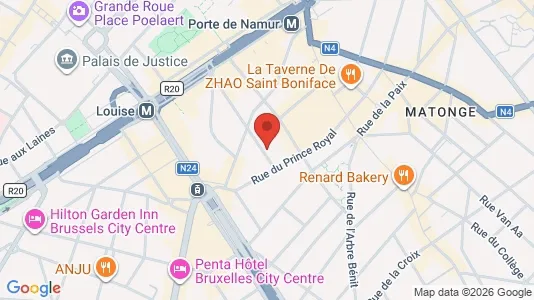 Apartments for rent i Brussels Elsene - kort over placeringen