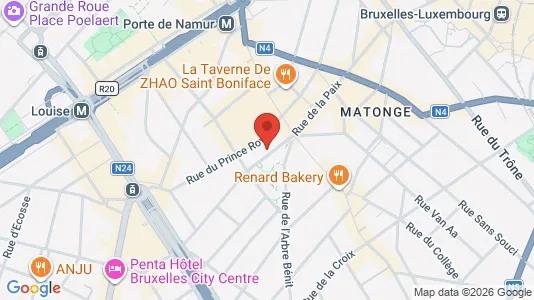 Apartments for rent i Brussels Elsene - kort over placeringen