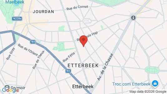 Apartments for rent i Brussels Etterbeek - kort over placeringen