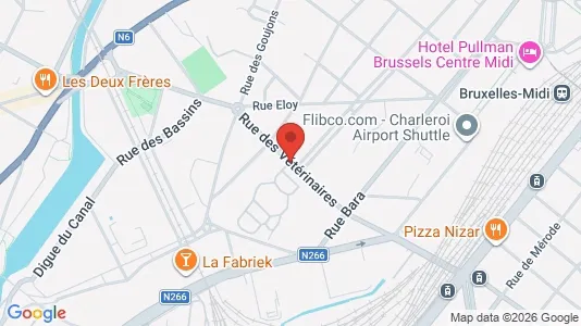 Apartments for rent i Brussels Anderlecht - kort over placeringen