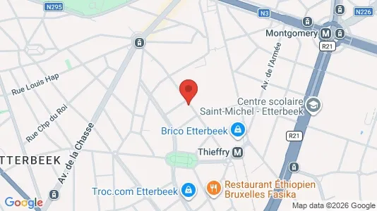 Apartments for rent i Brussels Etterbeek - kort over placeringen