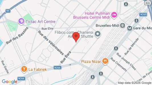 Apartments for rent i Brussels Anderlecht - kort over placeringen