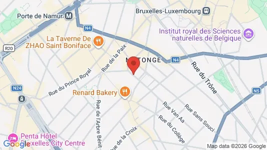 Apartments for rent i Brussels Elsene - kort over placeringen