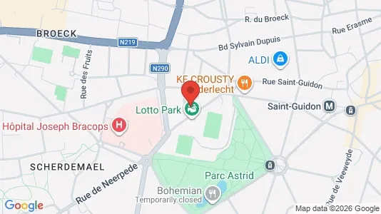 Apartments for rent i Brussels Anderlecht - kort over placeringen