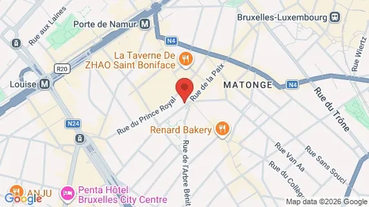Apartments for rent i Brussels Elsene - kort over placeringen